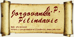 Jorgovanka Pilindavić vizit kartica